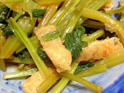 小松菜と油揚げの煮物